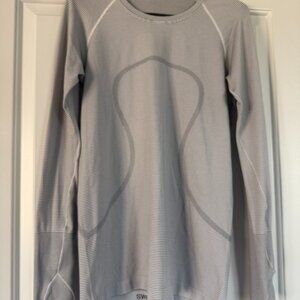 Lululemon Striped Long Sleeve Running Top – Size 10
